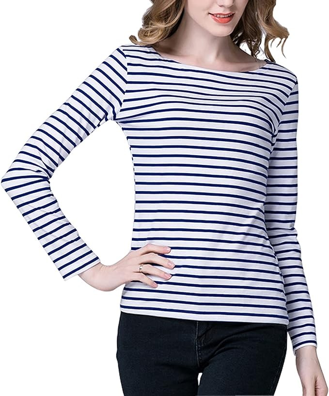 Women's Striped Long-sleeve